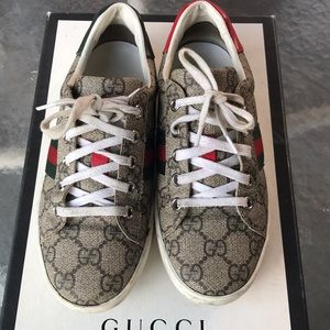 Kids Gucci ace supreme shoes